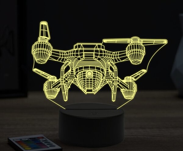 Beling 3D lampa,dron, 16 farebná ULA33