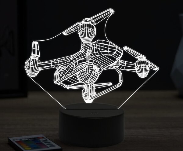 Beling 3D lampa,dron 3, 16 farebná ULA35