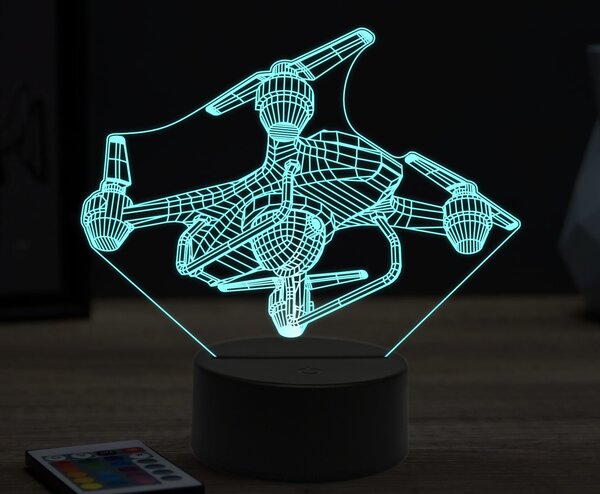Beling 3D lampa,dron 3, 16 farebná ULA35