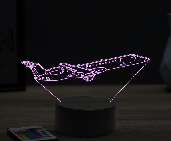 Beling 3D lampa,Embraer ERJ-1451, 16 farebná ULA36