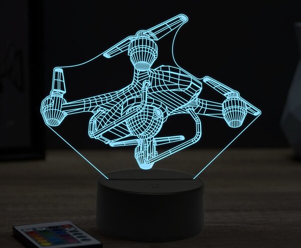 Beling 3D lampa,dron 3, 16 farebná ULA35