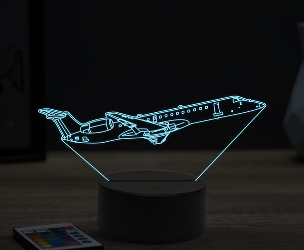 Beling 3D lampa,Embraer ERJ-1451, 16 farebná ULA36