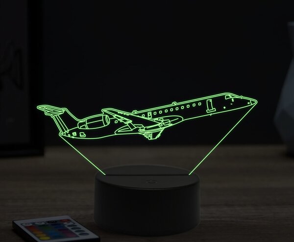Beling 3D lampa,Embraer ERJ-1451, 16 farebná ULA36