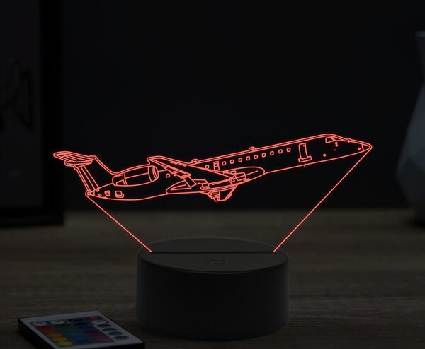 Beling 3D lampa,Embraer ERJ-1451, 16 farebná ULA36