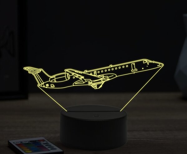 Beling 3D lampa,Embraer ERJ-1451, 16 farebná ULA36