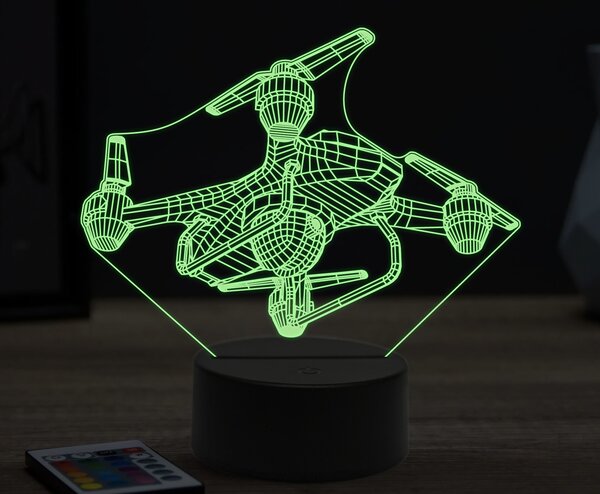 Beling 3D lampa,dron 3, 16 farebná ULA35
