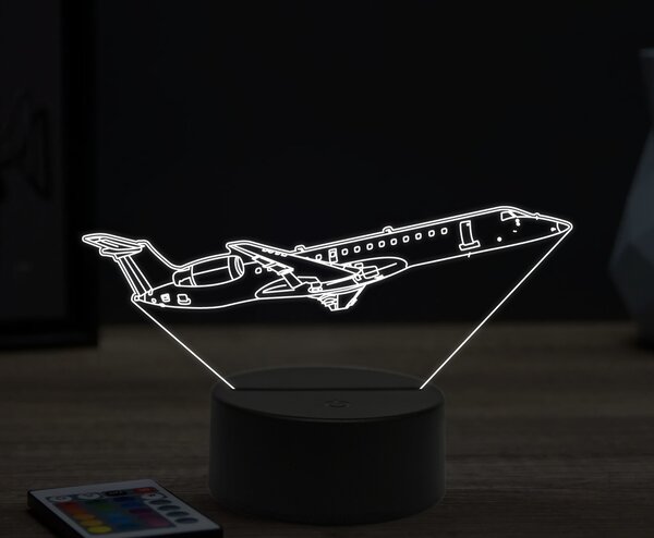 Beling 3D lampa,Embraer ERJ-1451, 16 farebná ULA36