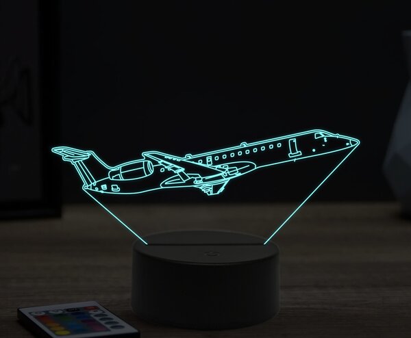 Beling 3D lampa,Embraer ERJ-1451, 16 farebná ULA36