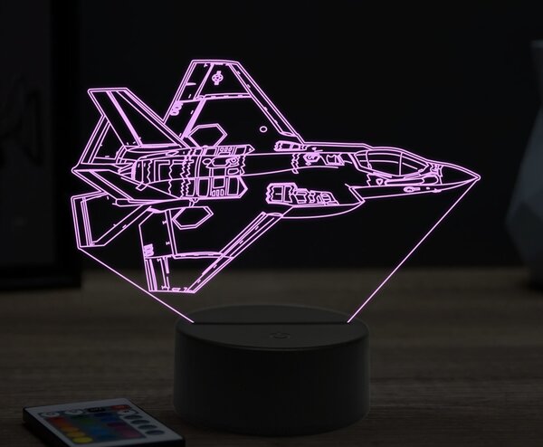 Beling 3D lampa,F-35C, 16 farebná ULA40