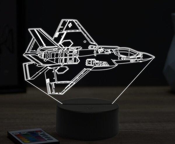 Beling 3D lampa,F-35C, 16 farebná ULA40