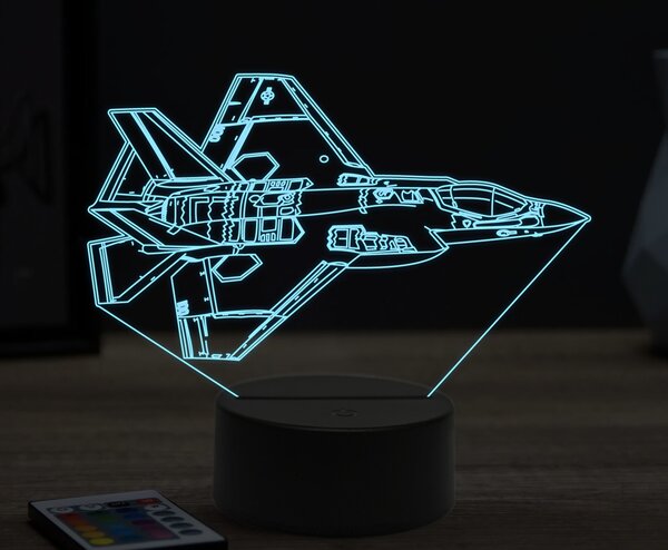 Beling 3D lampa,F-35C, 16 farebná ULA40