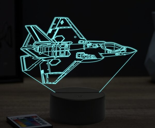 Beling 3D lampa,F-35C, 16 farebná ULA40
