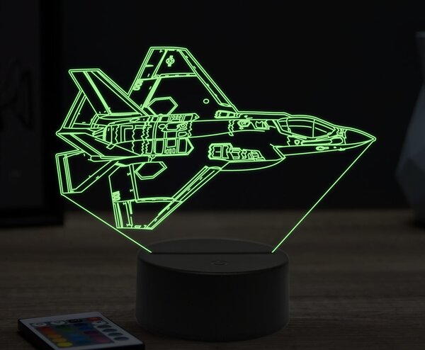 Beling 3D lampa,F-35C, 16 farebná ULA40