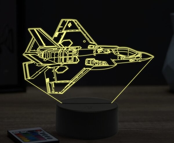 Beling 3D lampa,F-35C, 16 farebná ULA40