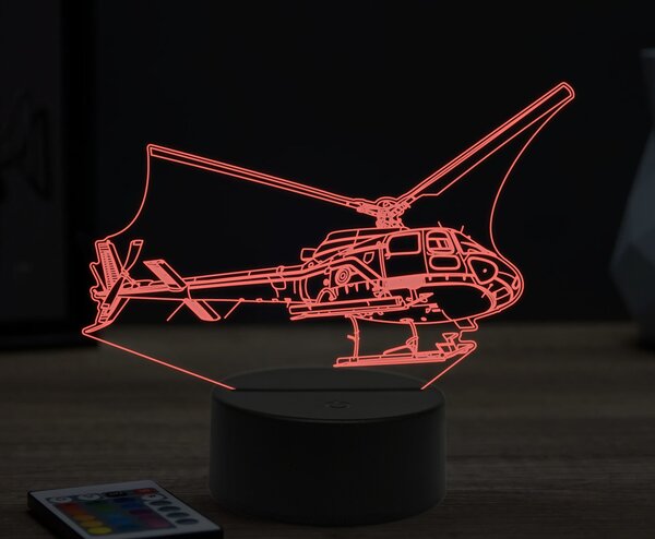 Beling 3D lampa,Eurocopter EC145, 16 farebná ULA43