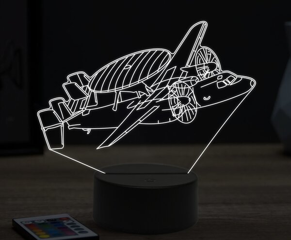 Beling 3D lampa,Grumman E-2 Hawkeye,16 farebná ULA44