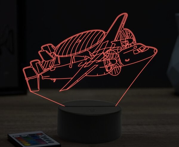 Beling 3D lampa,Grumman E-2 Hawkeye,16 farebná ULA44