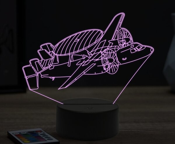 Beling 3D lampa,Grumman E-2 Hawkeye,16 farebná ULA44