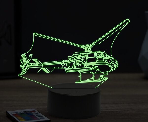 Beling 3D lampa,Eurocopter EC145, 16 farebná ULA43