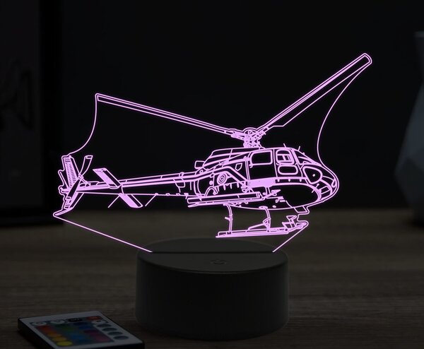 Beling 3D lampa,Eurocopter EC145, 16 farebná ULA43