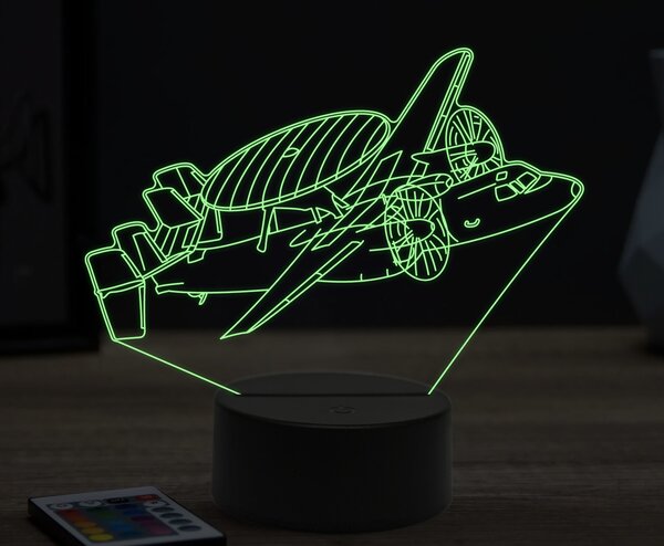 Beling 3D lampa,Grumman E-2 Hawkeye,16 farebná ULA44