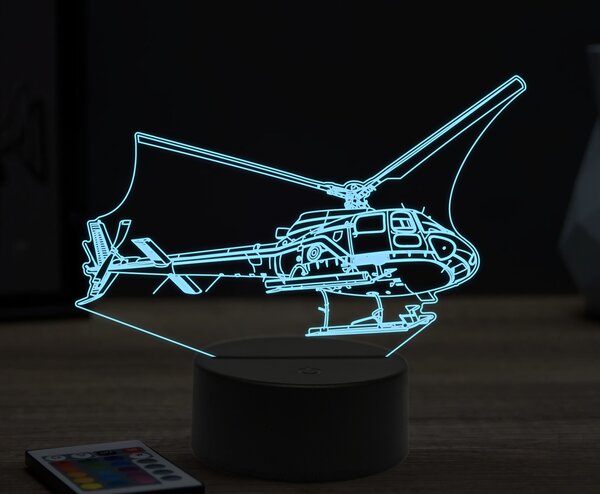 Beling 3D lampa,Eurocopter EC145, 16 farebná ULA43
