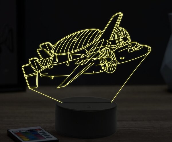 Beling 3D lampa,Grumman E-2 Hawkeye,16 farebná ULA44