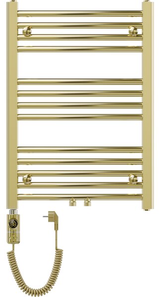 Mexen Ares, elektrické vykurovacie teleso 700 x 500 mm, 300 W, zlatá lesklá, W102-0700-500-2300-50