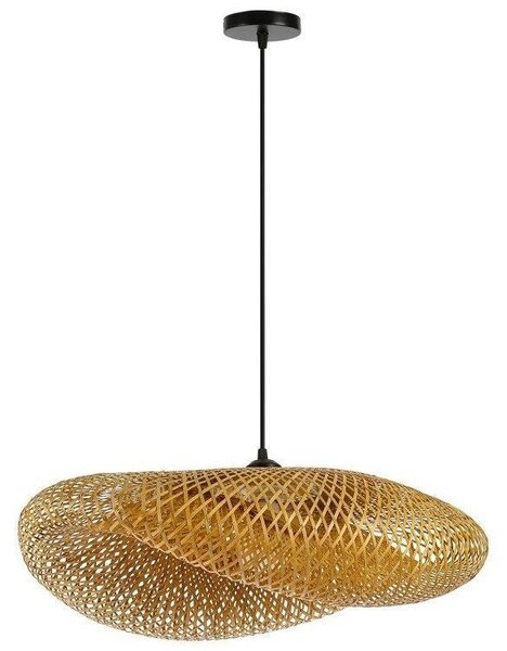 IMMAX BOHO HILO designové závesné svietidlo, D80cm, E27, bambus