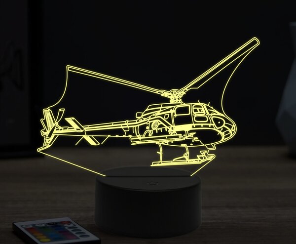 Beling 3D lampa,Eurocopter EC145, 16 farebná ULA43