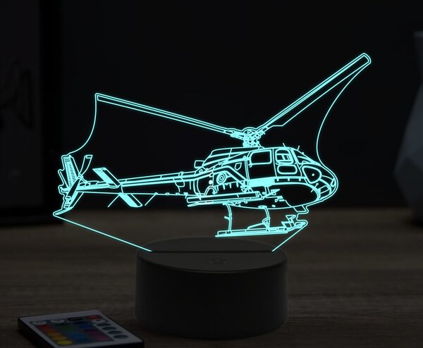 Beling 3D lampa,Eurocopter EC145, 16 farebná ULA43