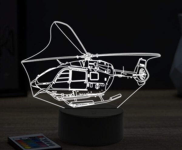Beling 3D lampa,Eurocopter EC145,16 farebná ULA46