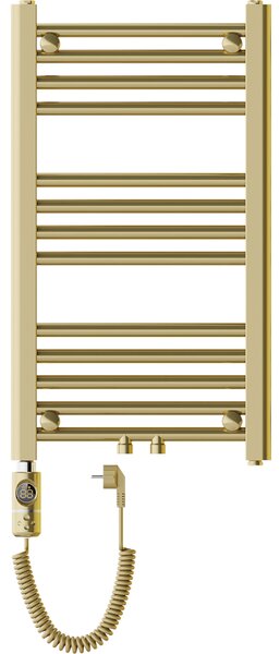Mexen Mars, elektrické vykurovacie teleso 700 x 400 mm, 300 W, zlatá lesklá, W110-0700-400-2300-50