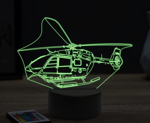Beling 3D lampa,Eurocopter EC145,16 farebná ULA46