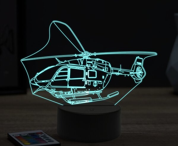 Beling 3D lampa,Eurocopter EC145,16 farebná ULA46