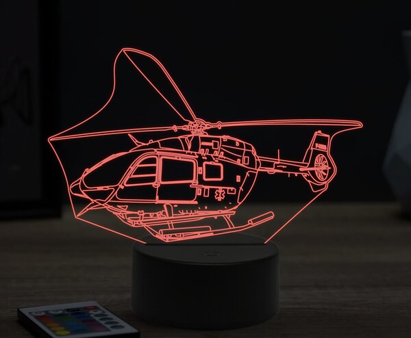 Beling 3D lampa,Eurocopter EC145,16 farebná ULA46