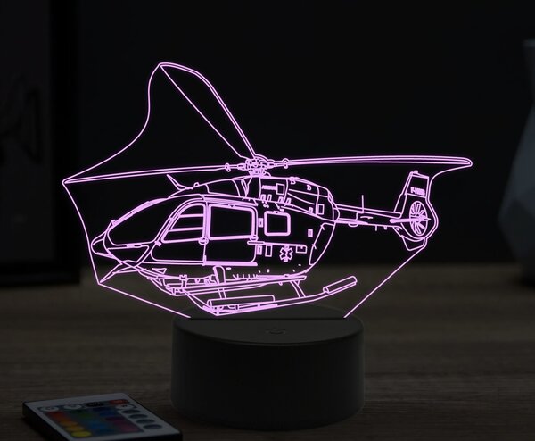 Beling 3D lampa,Eurocopter EC145,16 farebná ULA46
