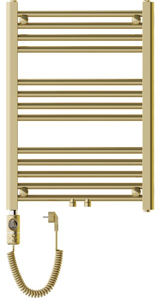 Mexen Mars, elektrické vykurovacie teleso 700 x 500 mm, 300 W, zlatá lesklá, W110-0700-500-2300-50