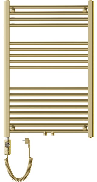 Mexen Mars, elektrické vykurovacie teleso 900 x 600 mm, 300 W, zlatá lesklá, W110-0900-600-2300-50