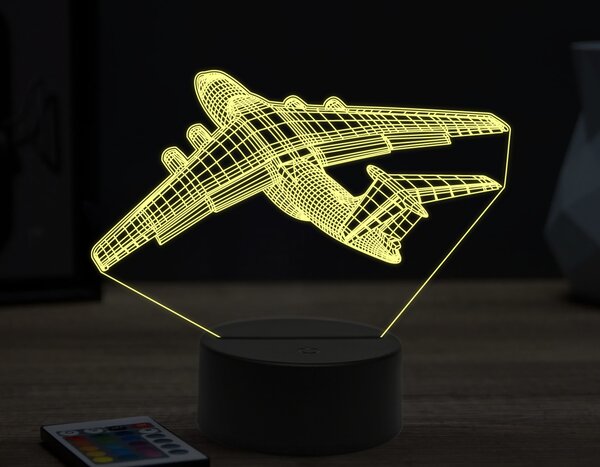 Beling 3D lampa,Ilyushin Il-76,16 farebná ULA50