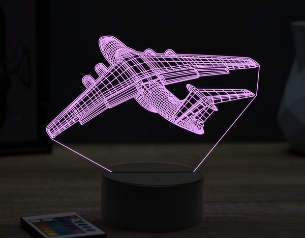 Beling 3D lampa,Ilyushin Il-76,16 farebná ULA50