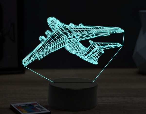 Beling 3D lampa,Ilyushin Il-76,16 farebná ULA50
