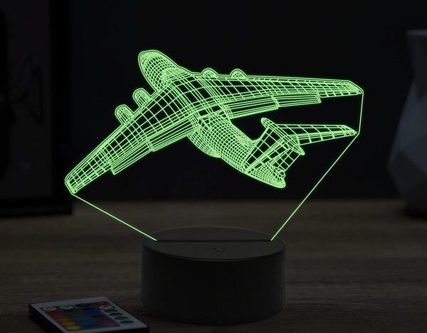 Beling 3D lampa,Ilyushin Il-76,16 farebná ULA50