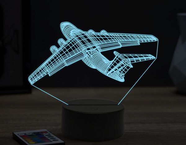 Beling 3D lampa,Ilyushin Il-76,16 farebná ULA50