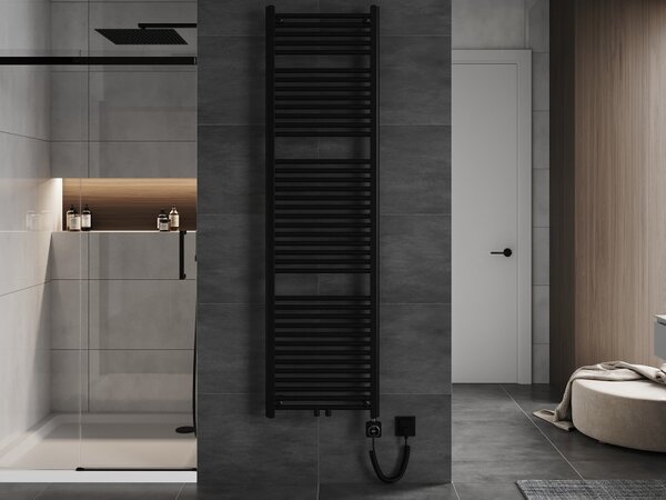 Mexen Mars, elektrické vykurovacie teleso 1800 x 500 mm, 900 W, čierna, W110-1800-500-6900-70
