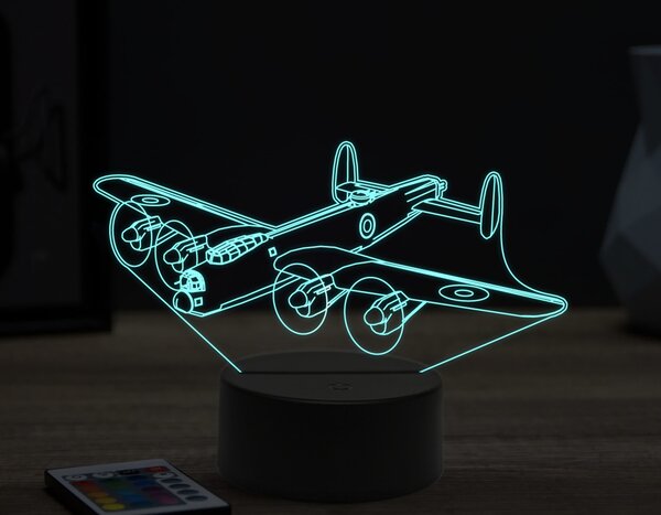 Beling 3D lampa, Avro Lancaster,16 farebná ULA52