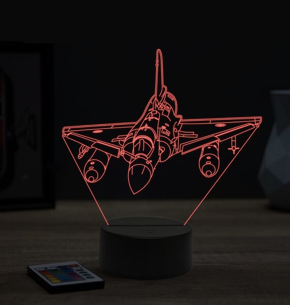 Beling 3D lampa, Mirage 2000,16 farebná ULA56