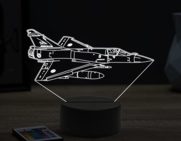Beling 3D lampa, Mirage 2000,16 farebná ULA57