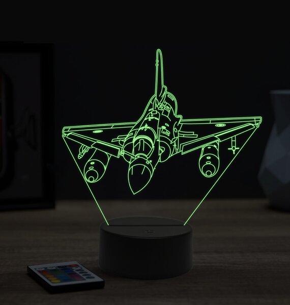 Beling 3D lampa, Mirage 2000,16 farebná ULA56