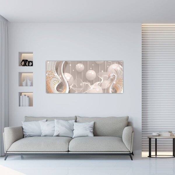 Obraz - Zakliate labute (120x50 cm)